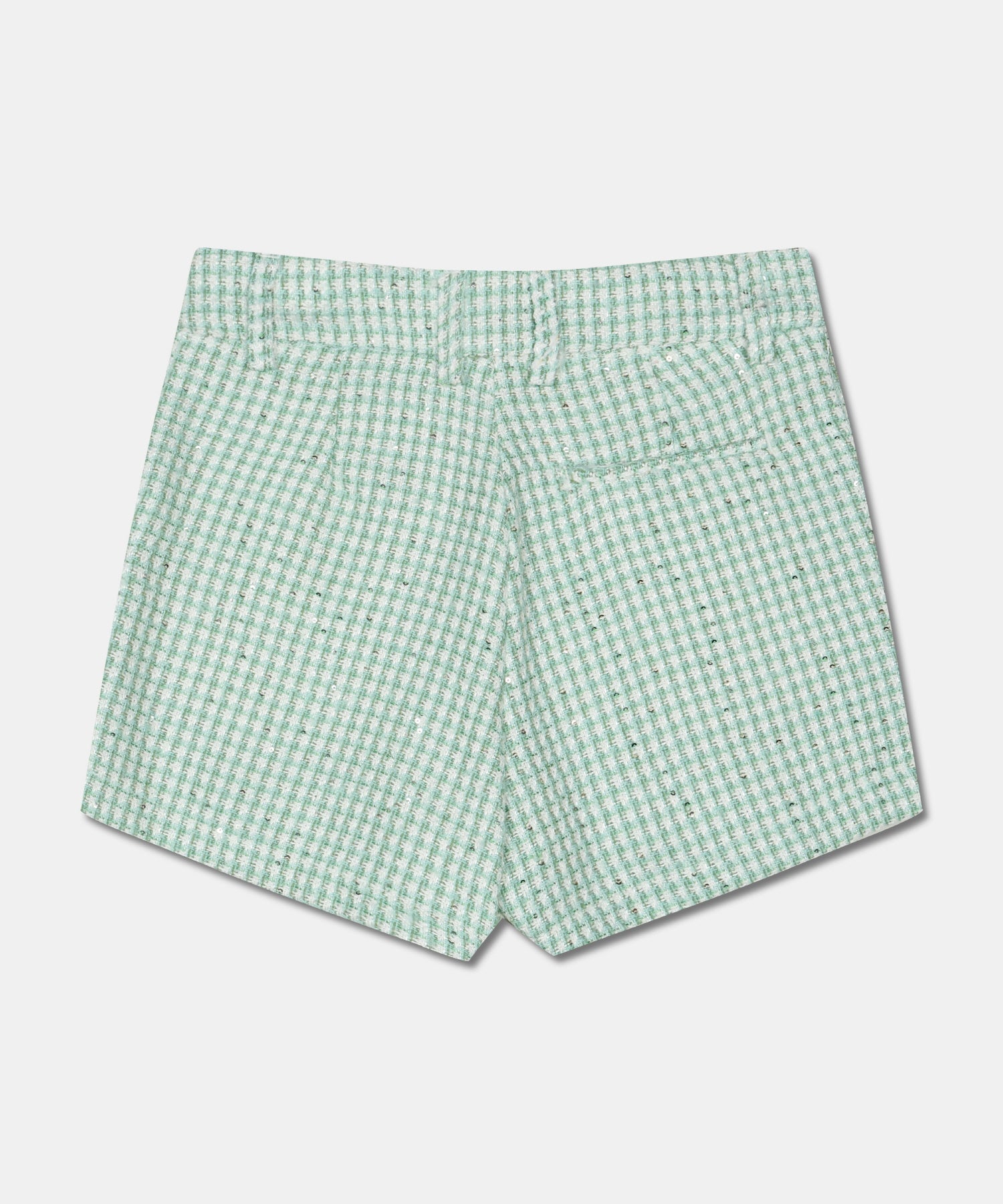 TWEED PLEATED MINI SKIRT