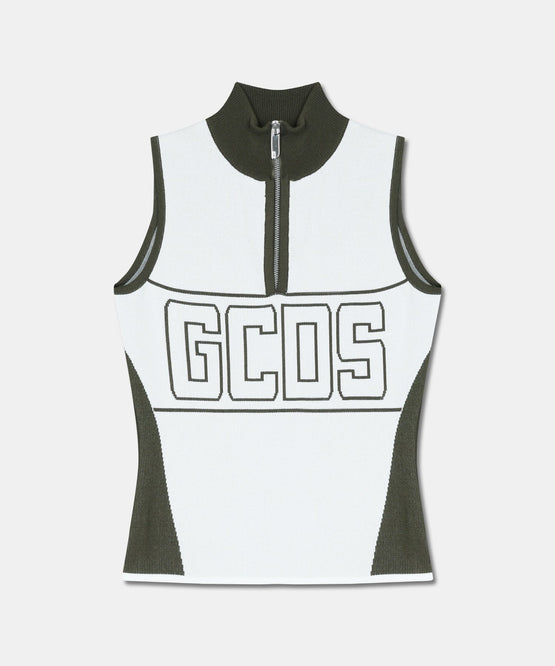 BAND LOGO HALF ZIP TOP