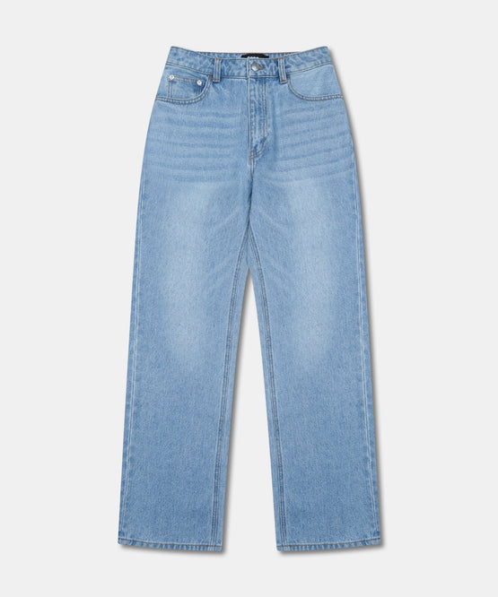DENIM STRAIGHT TROUSERS