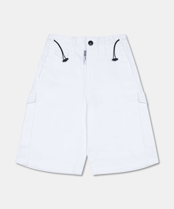 CANVAS DRAWSTRING BERMUDA