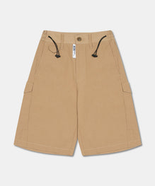 POPELINE DRAWSTRING BERMUDA