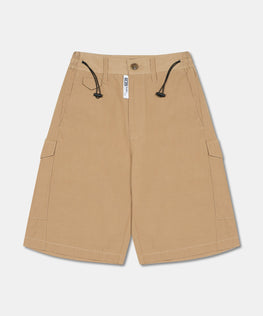 POPELINE DRAWSTRING BERMUDA