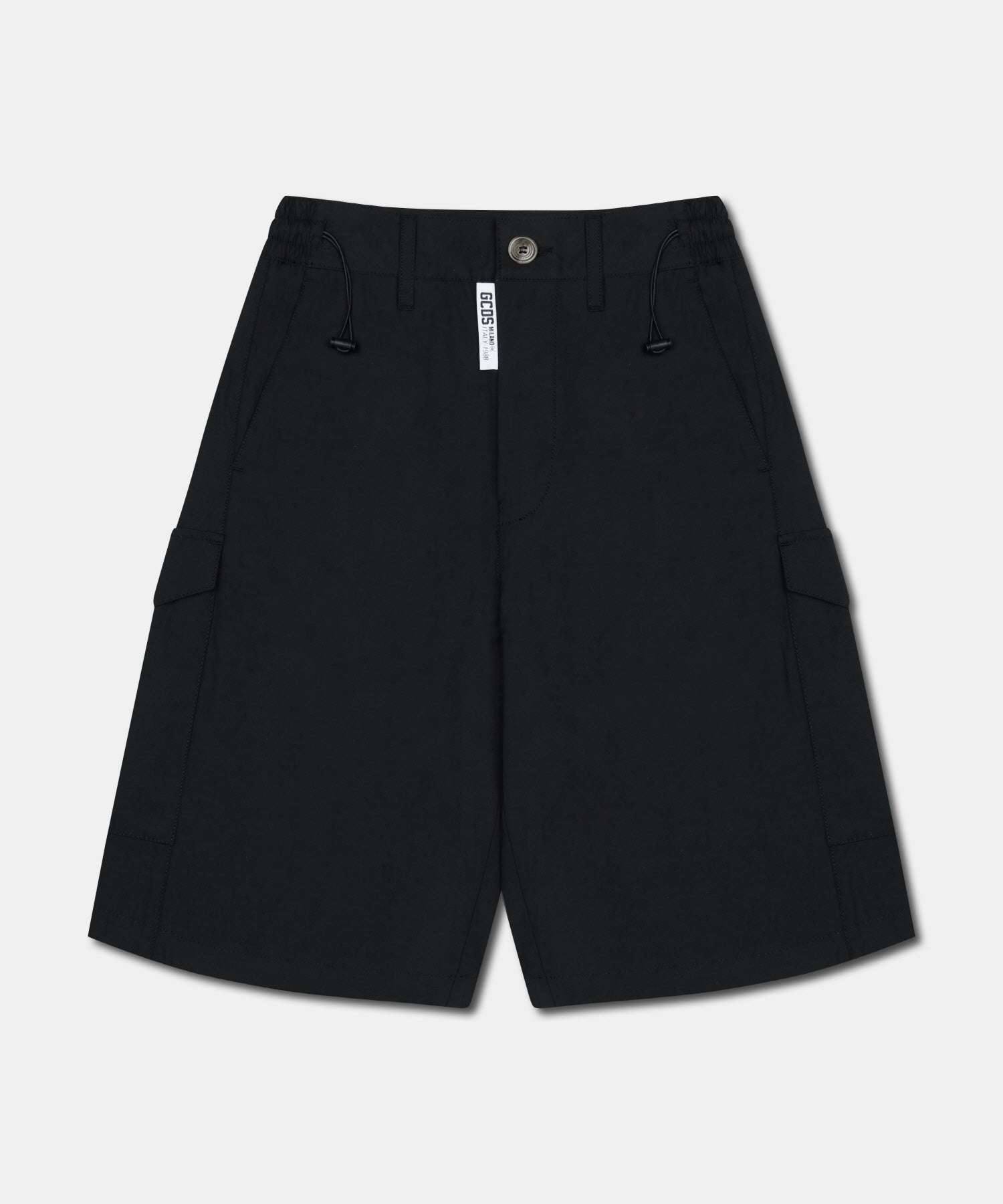 POPELINE DRAWSTRING BERMUDA