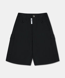 POPELINE DRAWSTRING BERMUDA