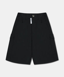 POPELINE DRAWSTRING BERMUDA