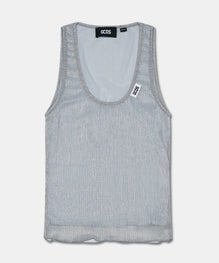 ROUCHES KNIT TANK TOP