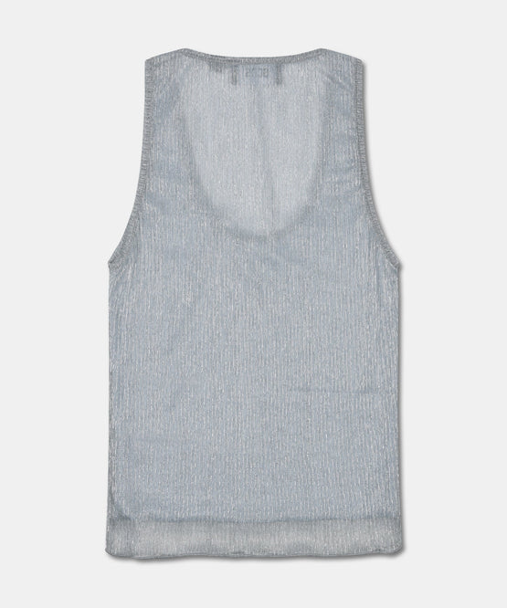 ROUCHES KNIT TANK TOP
