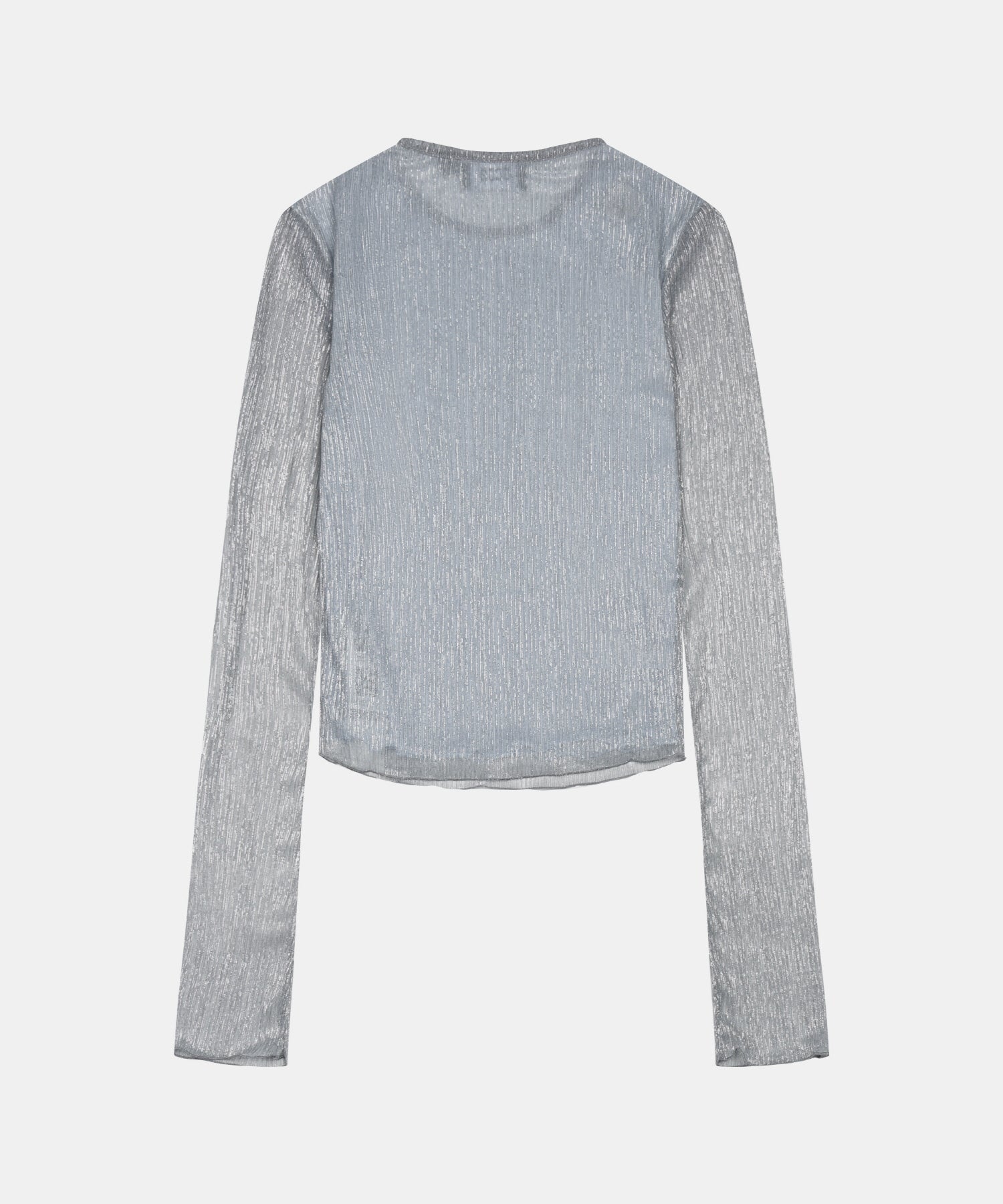 ROUCHES KNIT LONG SLEEVES TOP