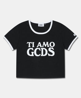 TI AMO GCDS CROP T-SHIRT