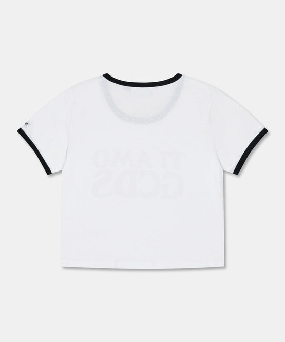 TI AMO GCDS CROP T-SHIRT