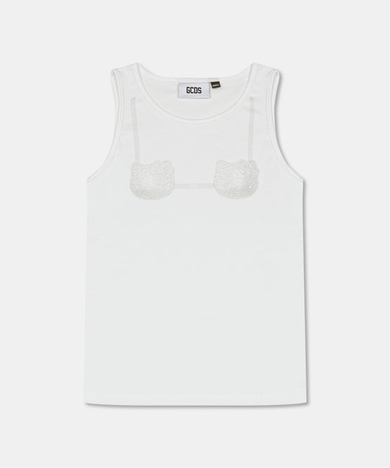 HELLO KITTY PRINTED BRA TOP
