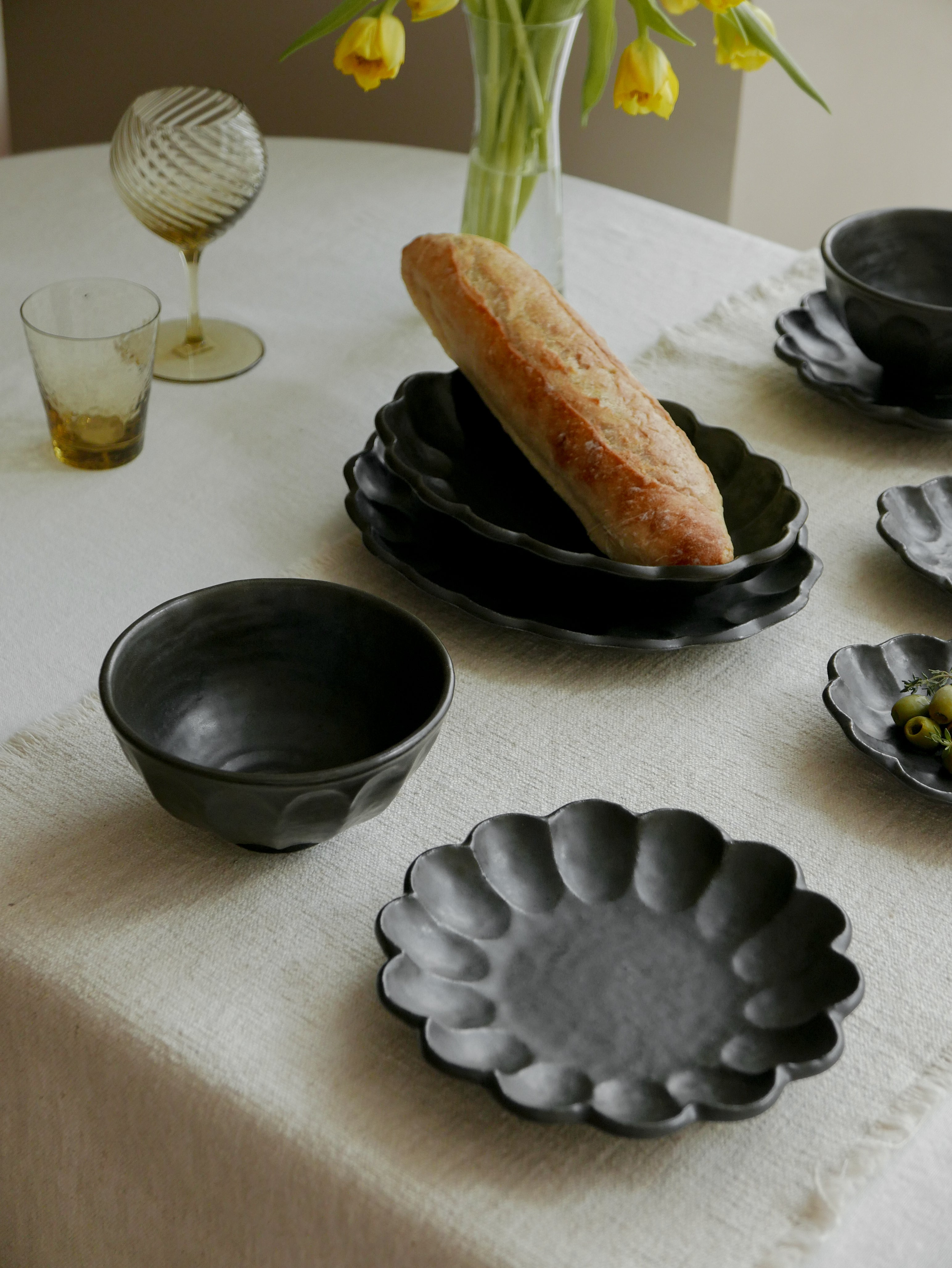 링카 블랙 딥보울 대 (면기)