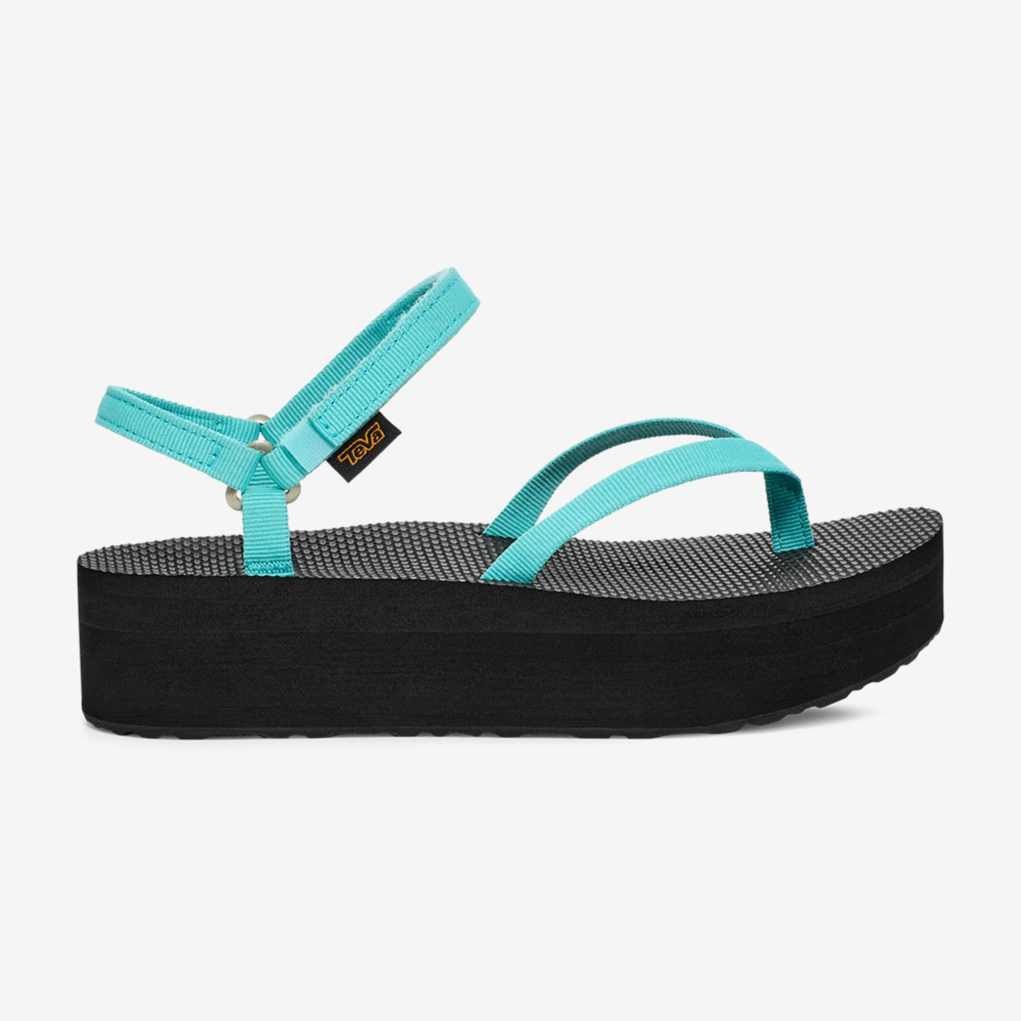 플랫폼 샌들 슬림 (BRIGHT TEAL/BLACK)
