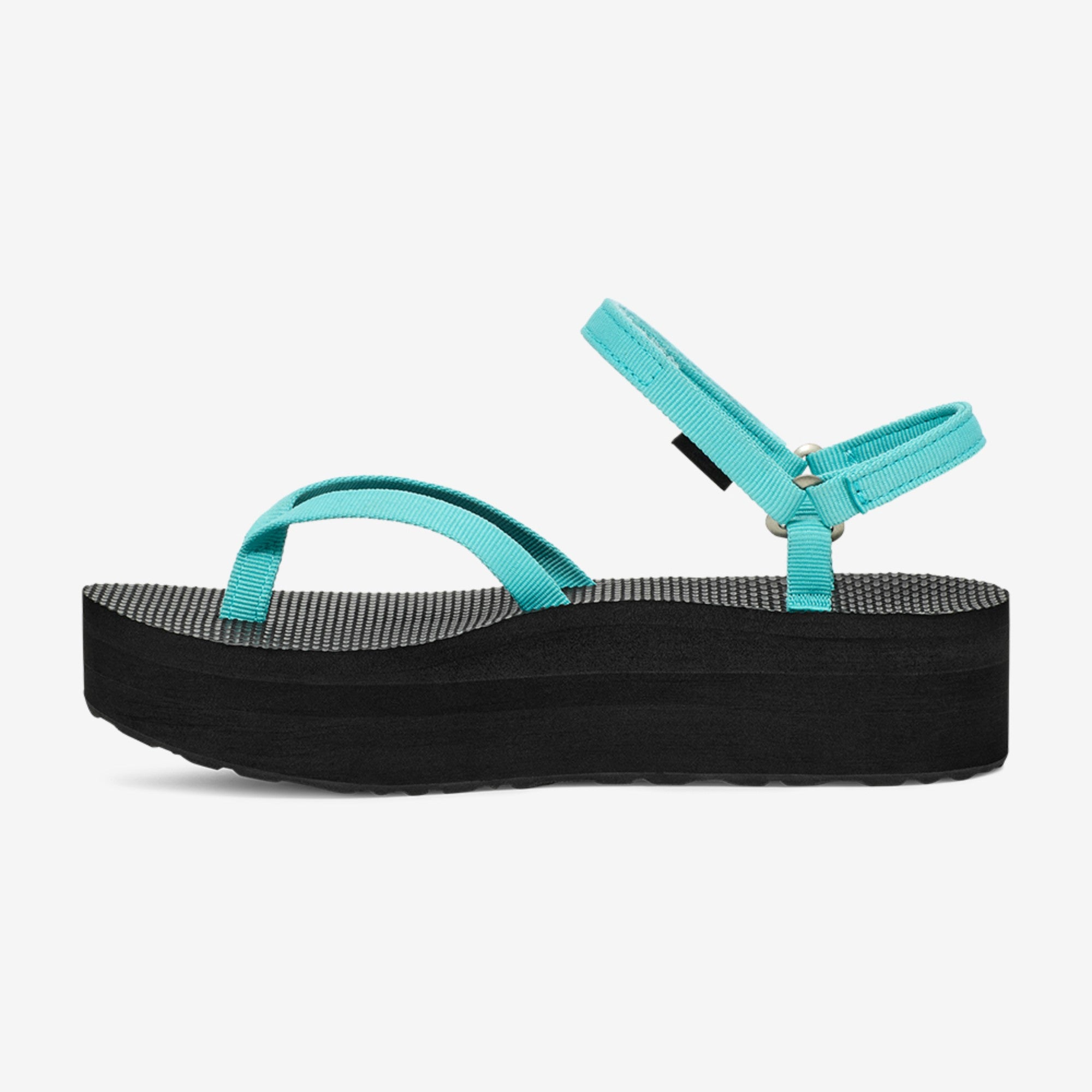 플랫폼 샌들 슬림 (BRIGHT TEAL/BLACK)