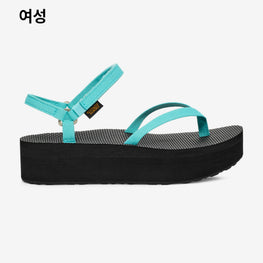 플랫폼 샌들 슬림 (BRIGHT TEAL/BLACK)